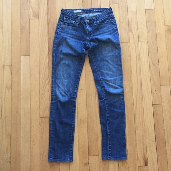 🚫 SOLD 🚫 AG 2 pairs straight jeans size 24 EUC - Picture 7 of 8